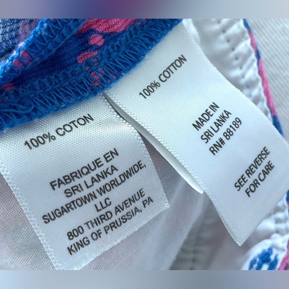 Lilly Pulitzer Callahan Shorts Pink Purple Tropical Size 0 - Picture 8 of 9